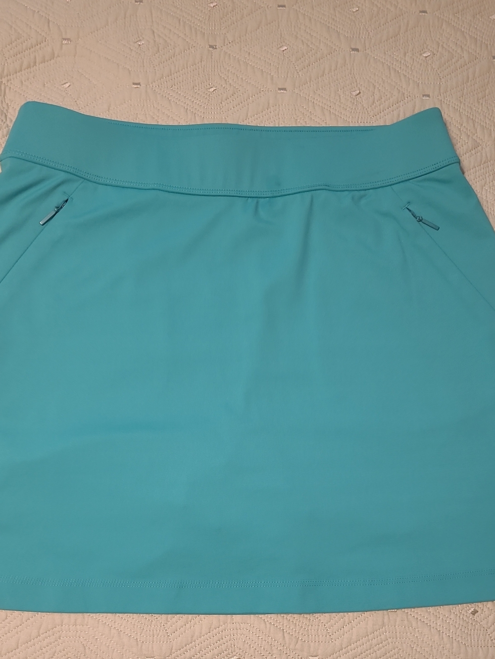 Tommy Bahama Teal Athletic Mini Skort with Zip Pockets